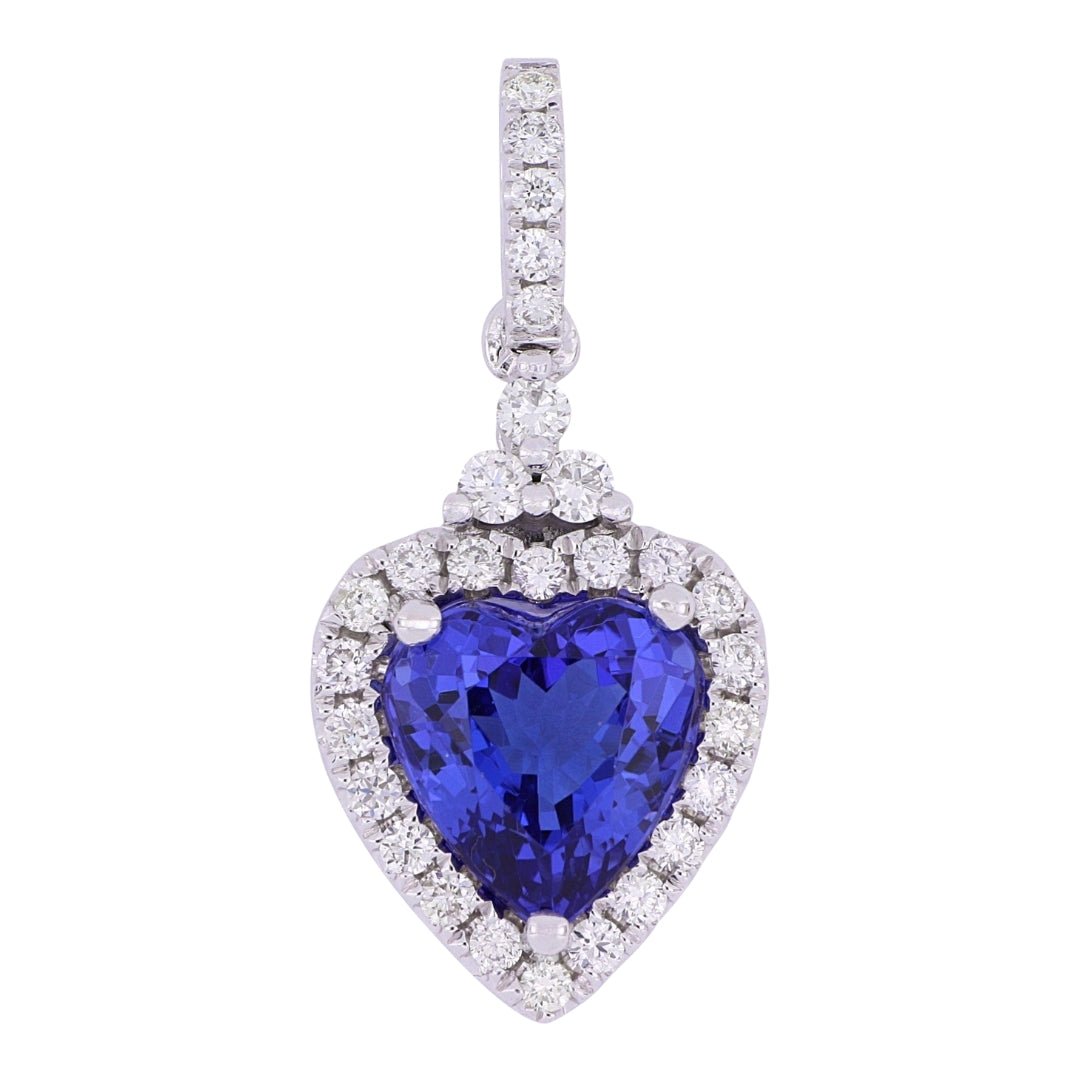 Tanzanite Pendant (Tanzanite 3.01 cts. White Diamond 0.41 cts.) Not Net