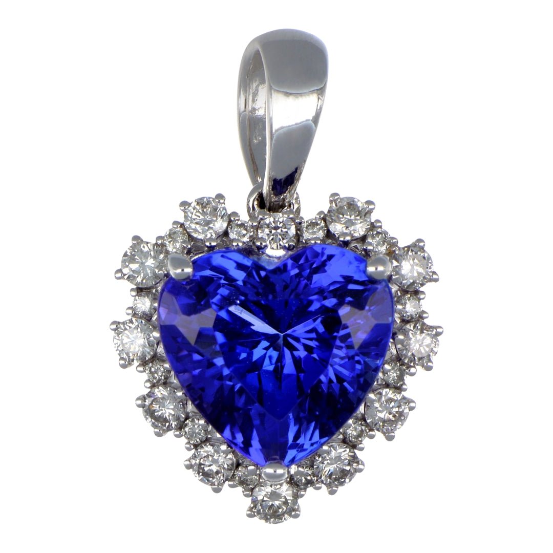 Tanzanite Pendant (Tanzanite 3.66 cts. White Diamond 0.37 cts. ) Not Net