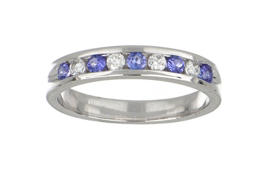 Tanzanite Ring (Tanzanite 0.21 cts. White Diamond 0.16 cts.) Not Net
