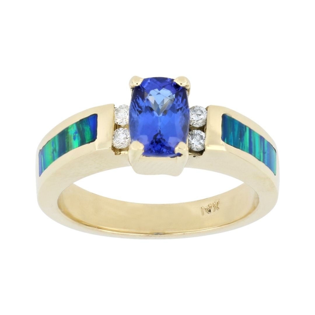 Buy Tanzanite Ring (Tanzanite 1.06 cts. White Diamond 0.1 cts.) at Kay's Fine Jewelry