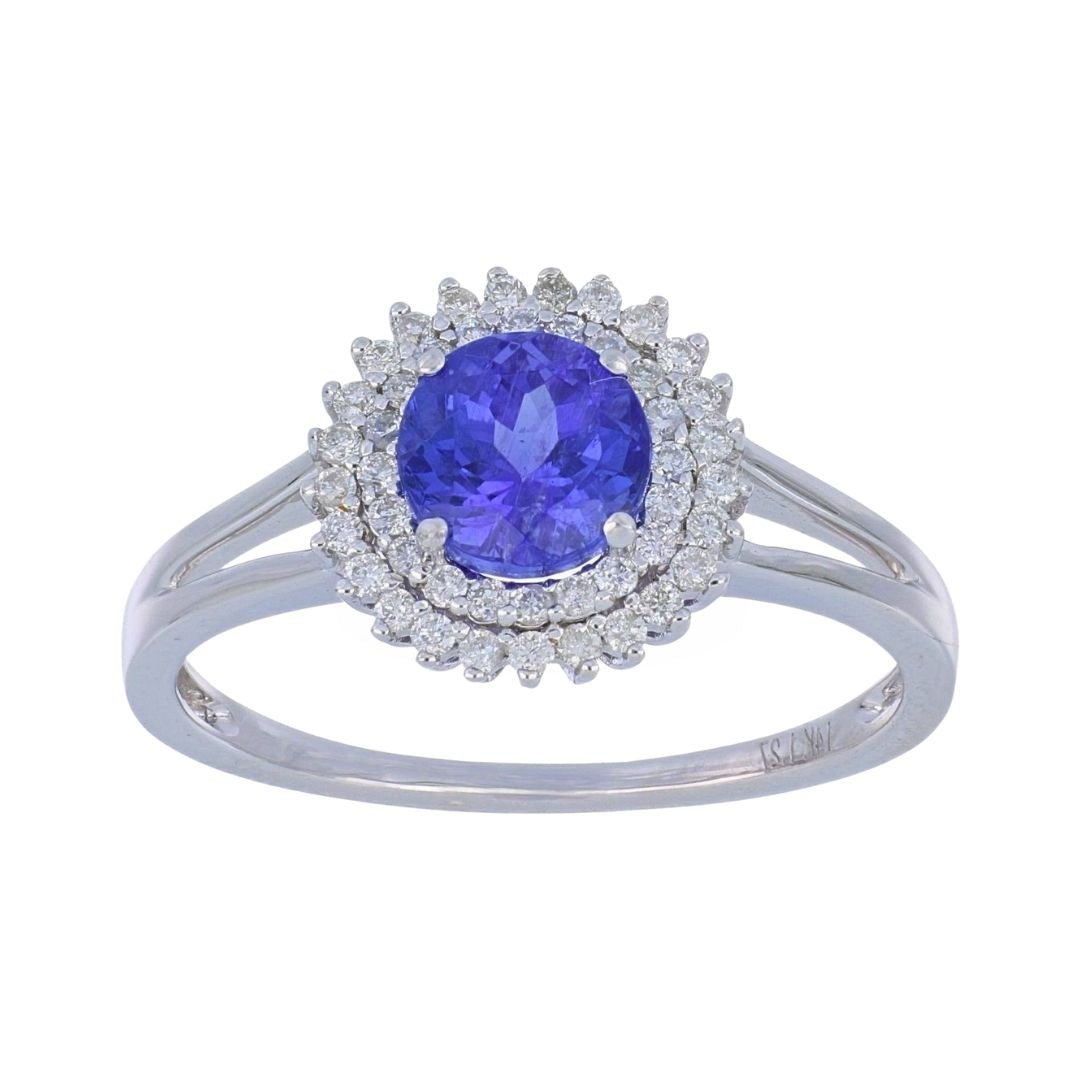 Buy Tanzanite Ring (Tanzanite 1.07 cts. White Diamond 0.22 cts) at Kay's Fine Jewelry