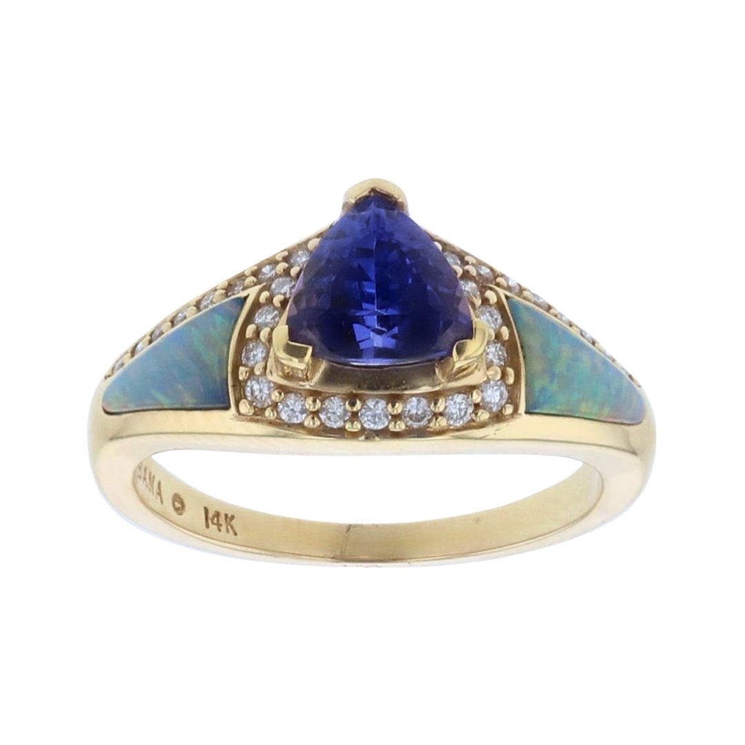 Tanzanite Ring (Tanzanite 1.65 cts. White Diamond 0.18 cts.) Not Net