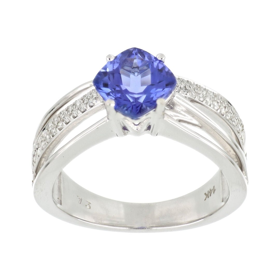 Buy Tanzanite Ring (Tanzanite 1.8 cts. White Diamond 0.15 cts.) at Kay's Fine Jewelry