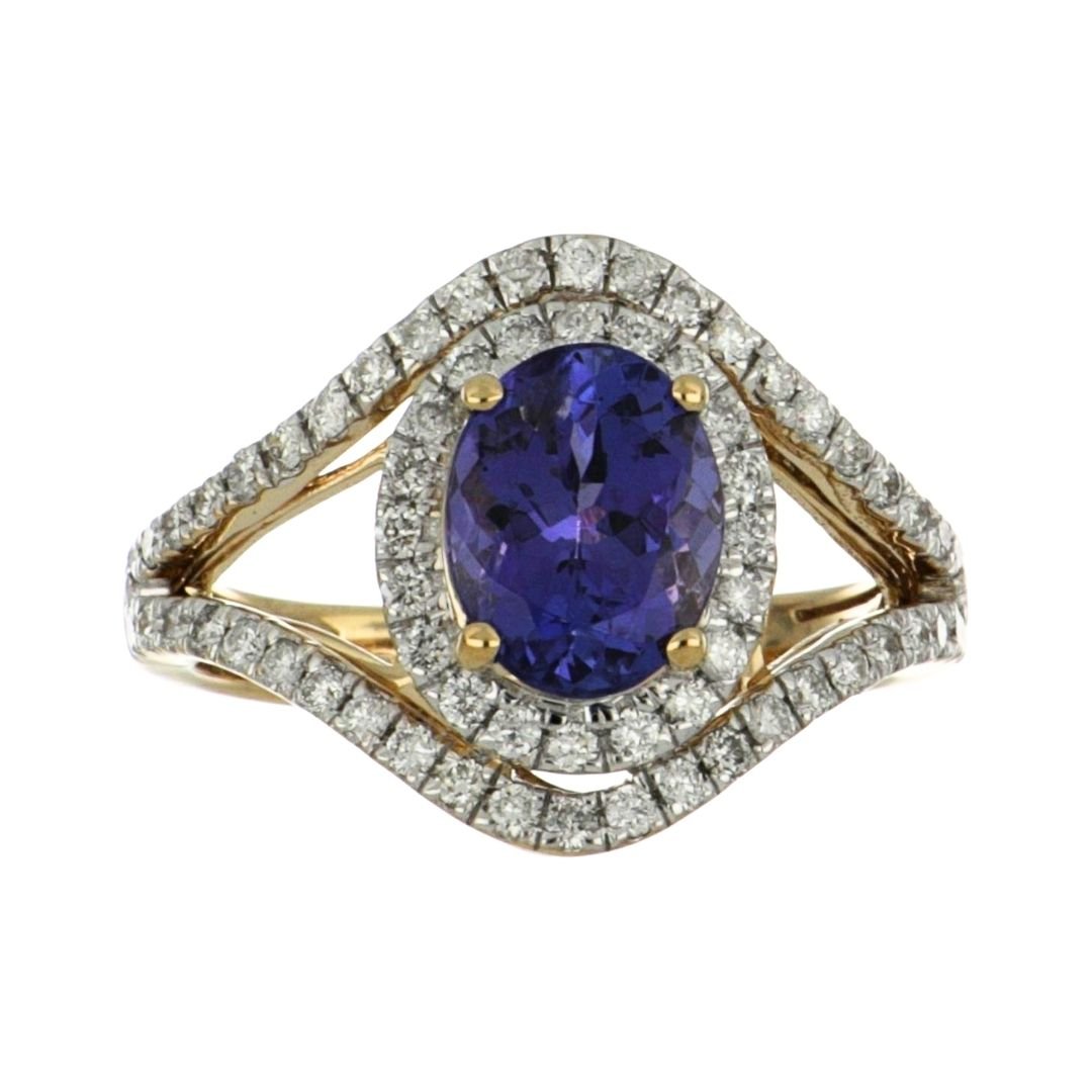 Buy Tanzanite Ring (Tanzanite 2 cts. White Diamond 0.62 cts.) at Kay's Fine Jewelry