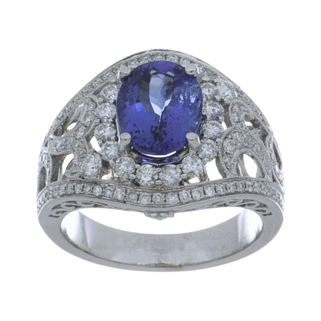 Buy Tanzanite Ring (Tanzanite 2.31 cts. White Diamond 1.20 cts) at Kay's Fine Jewelry