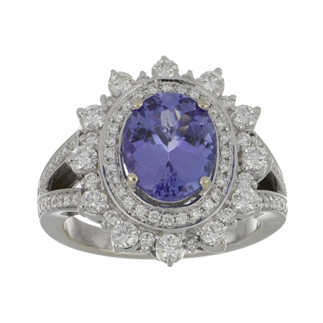 Buy Tanzanite Ring (Tanzanite 2.86 cts. White Diamond 1 cts.) at Kay's Fine Jewelry