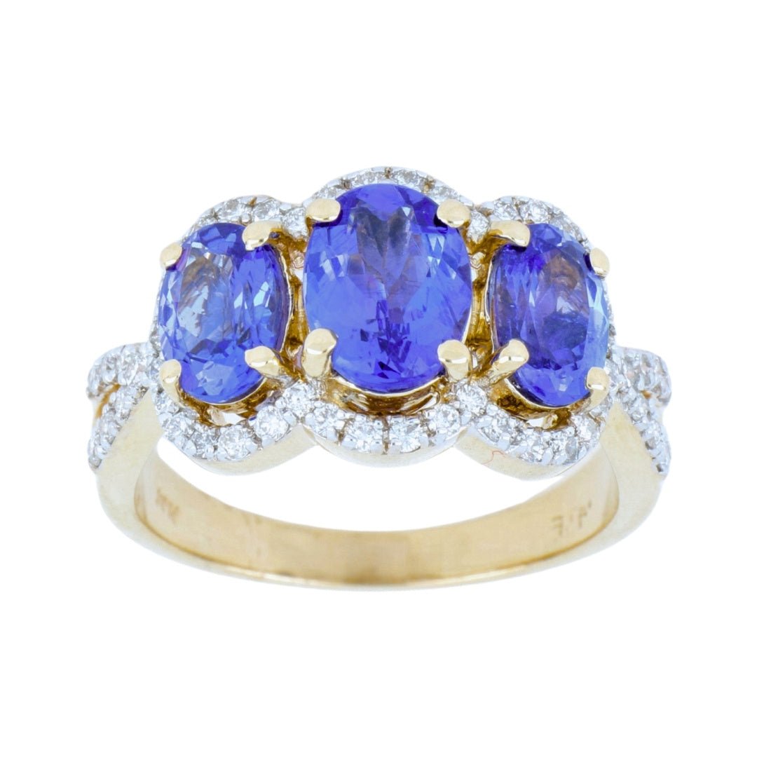 Buy Tanzanite Ring (Tanzanite 2.98 cts. White Diamond 0.42 cts.) at Kay's Fine Jewelry