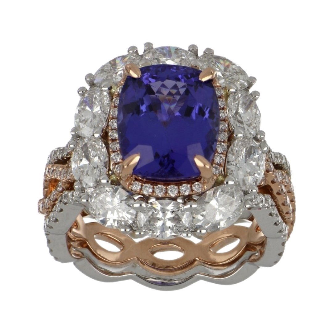 Buy Tanzanite Ring (Tanzanite 3.27 cts. White Diamond 2.45 cts. White Diamond 0.71 cts.) at Kay's Fine Jewelry