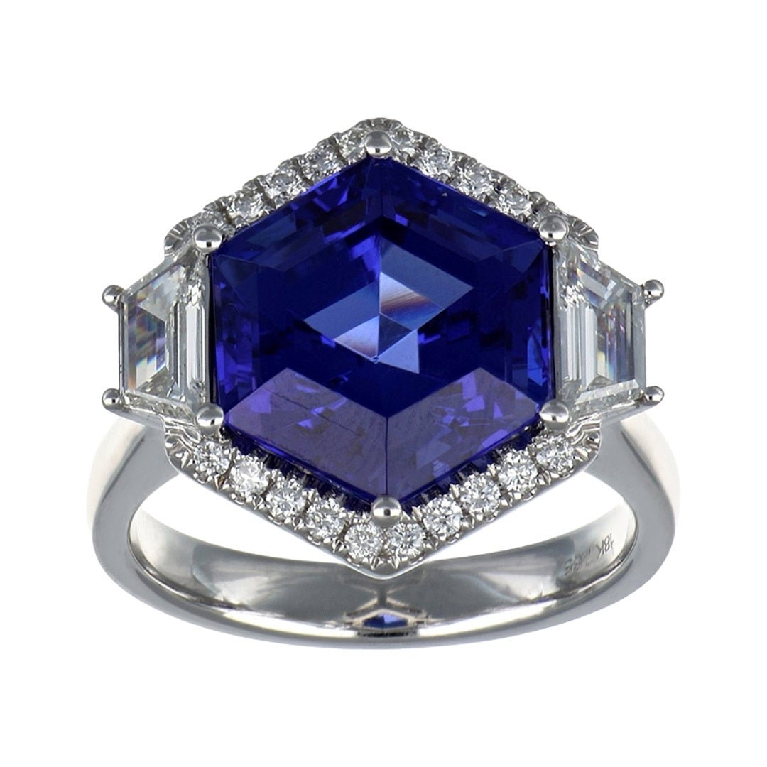 Buy Tanzanite Ring (Tanzanite 7.65 cts. White Diamond 0.57 cts. White Diamond 0.2 cts.) at Kay's Fine Jewelry