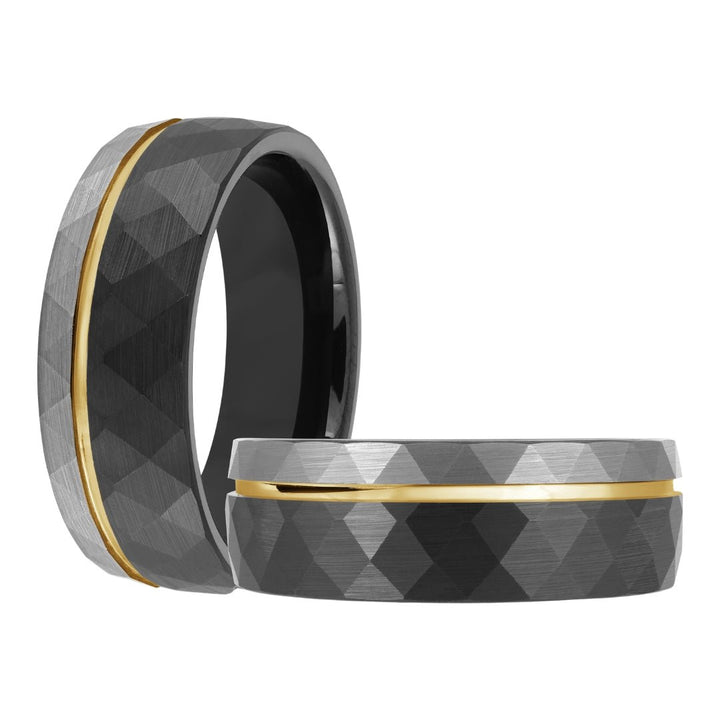 Buy Tri - Color Tungsten Wedding Band – 8mm at Kay&