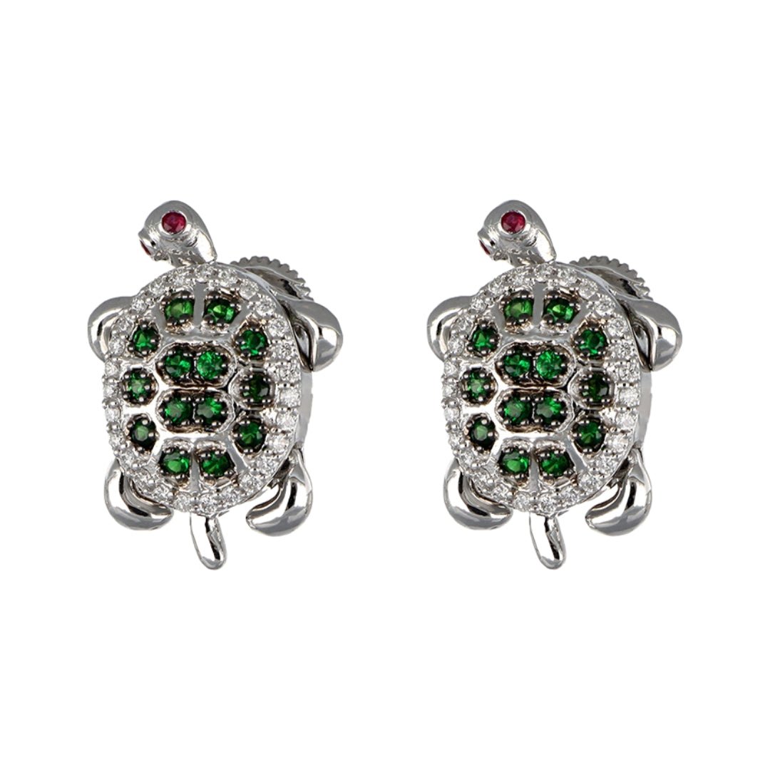 Buy Tsavorite Earrings (Tsavorite 0.44 cts. White Diamond 0.26 cts.) at Kay's Fine Jewelry