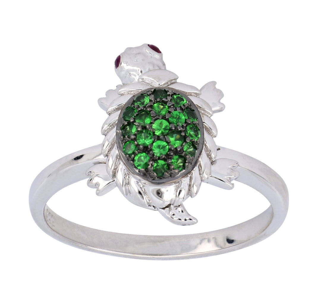 Tsavorite Ladies Ring (Tsavorite 0.25 cts. Ruby Included cts.) Not Net