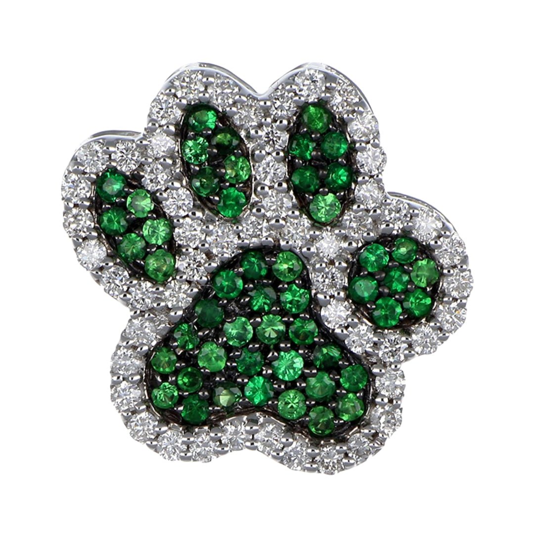 Buy Tsavorite Pendant (Tsavorite 0.55 cts. White Diamond 0.45 cts. ) at Kay's Fine Jewelry