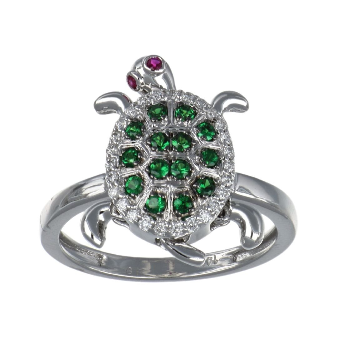 Buy Tsavorite Ring (Tsavorite 0.28 cts. White Diamond 0.13 cts.) at Kay's Fine Jewelry