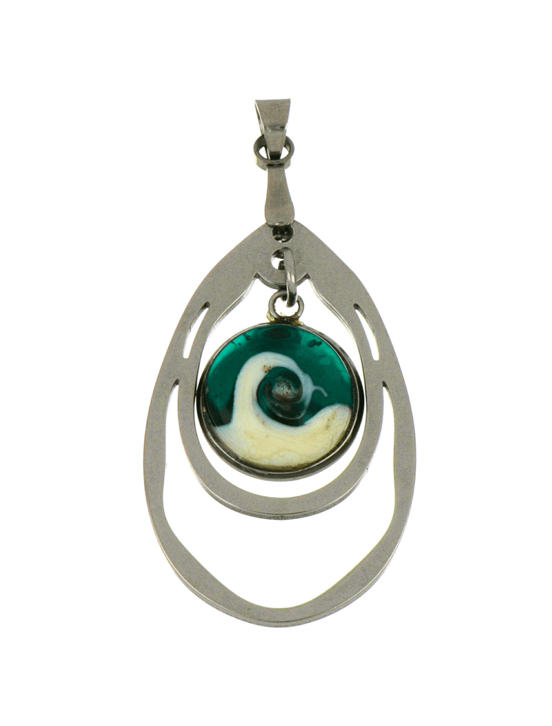 Wave Pendant - Green Not Net