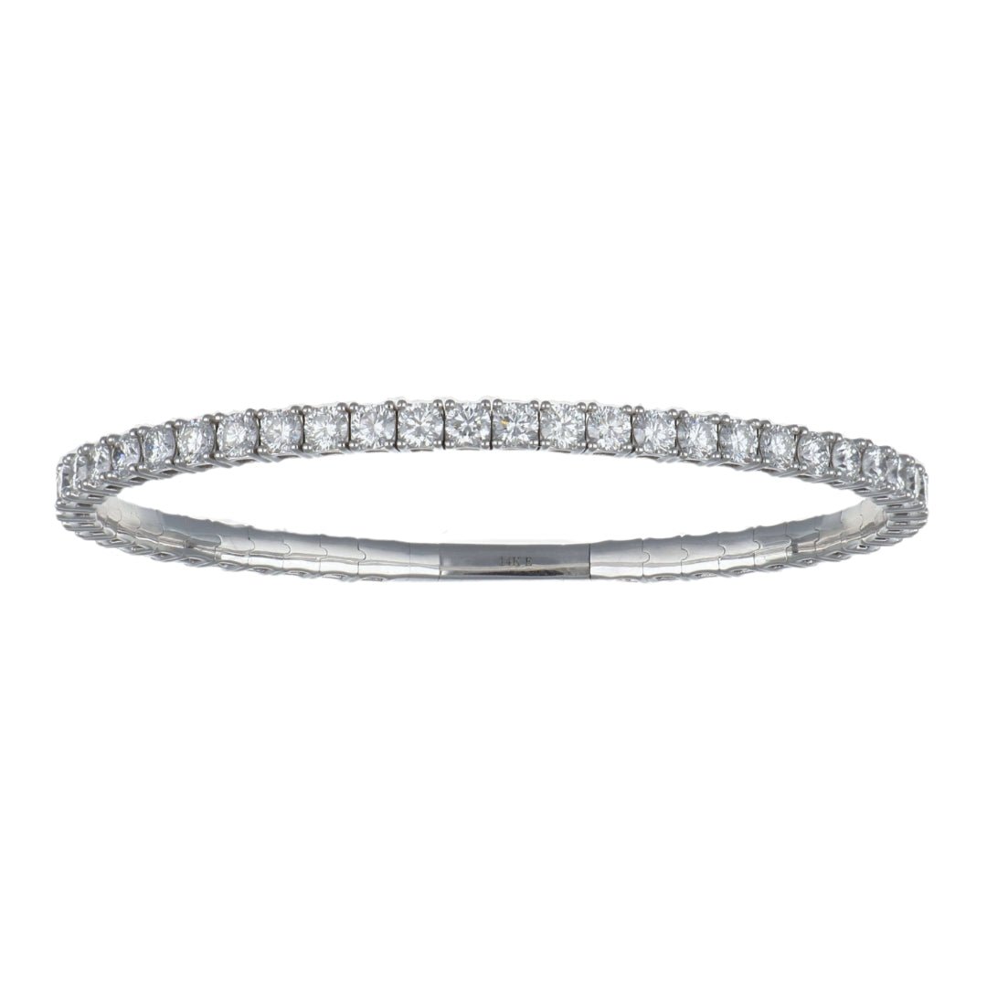 White Diamond Bangle (Lab Grown White Diamond 6.11 cts.) Not Net