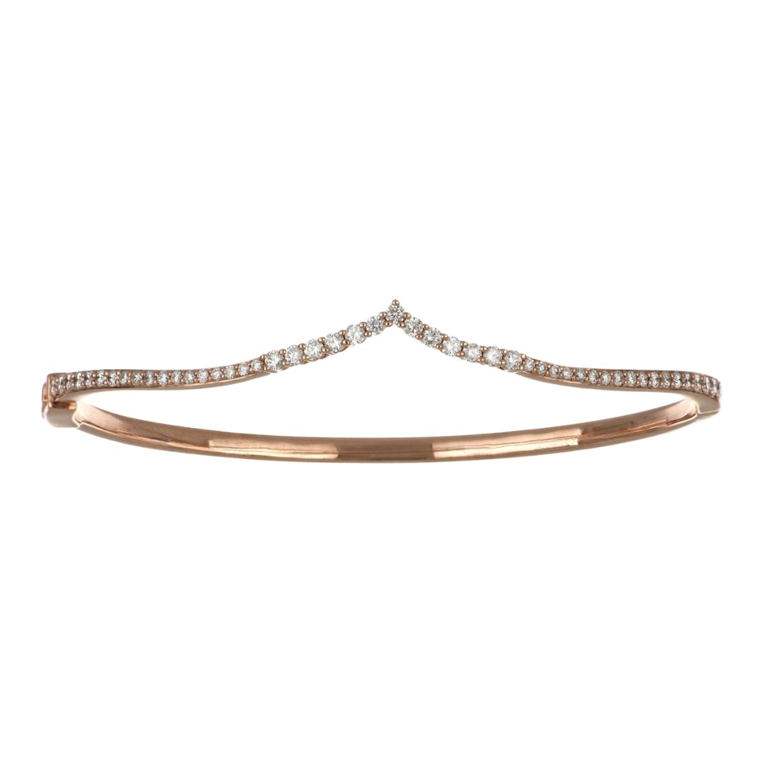 White Diamond Bangle (White Diamond 0.81 cts.) Not Net