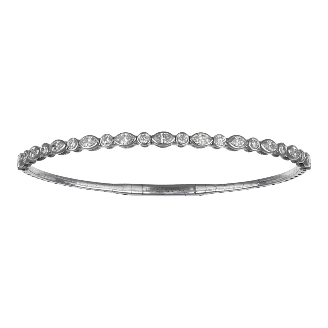 Buy White Diamond Bangle (White Diamond 1.07 cts. White Diamond 0.45 cts.) at Kay's Fine Jewelry