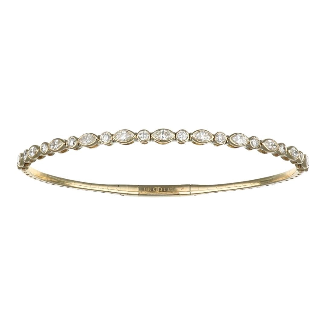 Buy White Diamond Bangle (White Diamond 1.07 cts. White Diamond 0.45 cts.) at Kay's Fine Jewelry