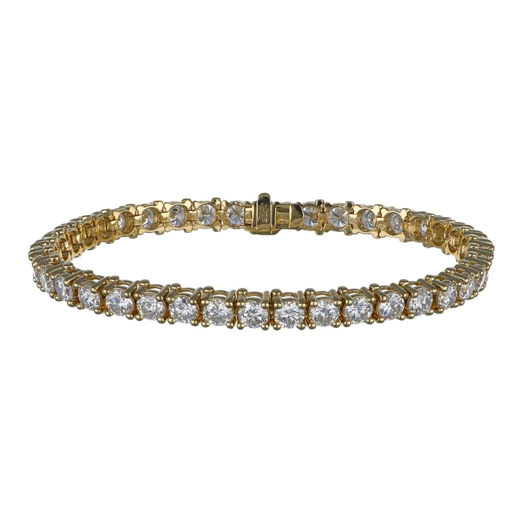 White Diamond Bracelet (Lab Grown White Diamond 10.55 cts. F - G SI) Not Net