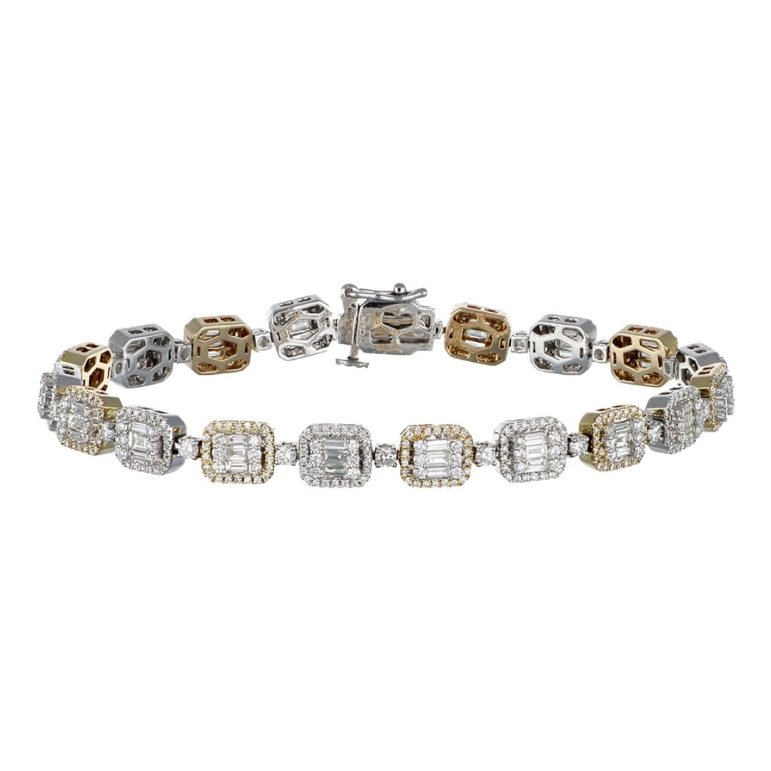 White Diamond Bracelet (White Diamond 1.35 cts. White Diamond 2.1 cts.) Not Net