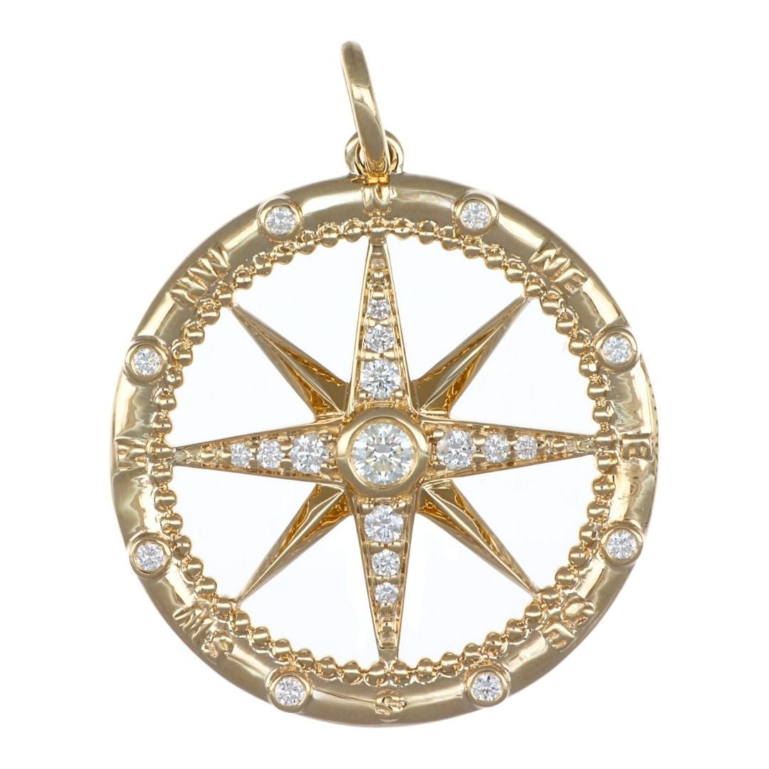 Buy White Diamond Compass Pendant (White Diamond 0.51 cts.) at Kay's Fine Jewelry