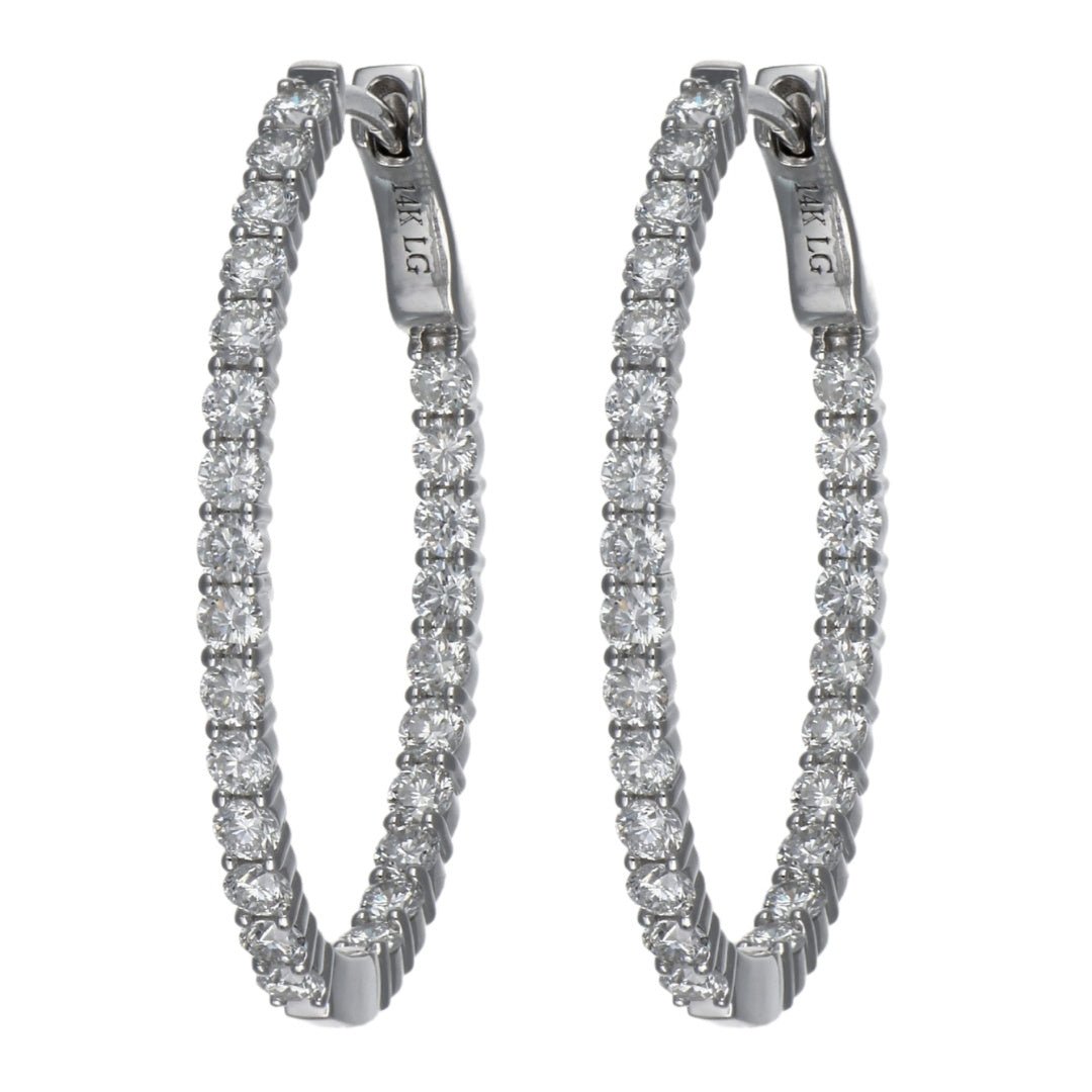White Diamond Earrings (Lab Grown White Diamond 1.77 cts.) Not Net