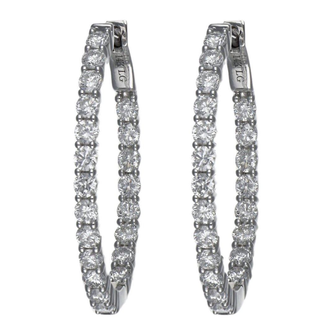 White Diamond Earrings (Lab Grown White Diamond 2.26 cts.) Not Net