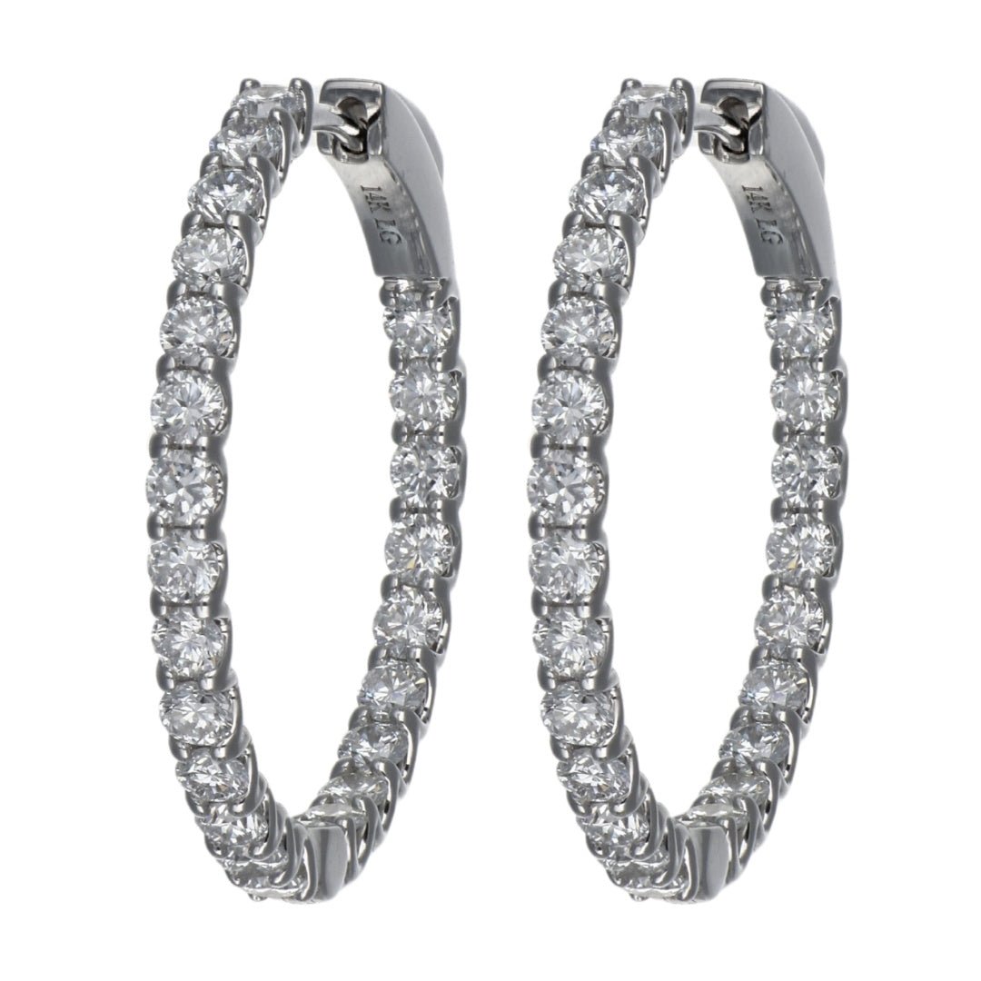 White Diamond Earrings (Lab Grown White Diamond 2.49 cts.) Not Net