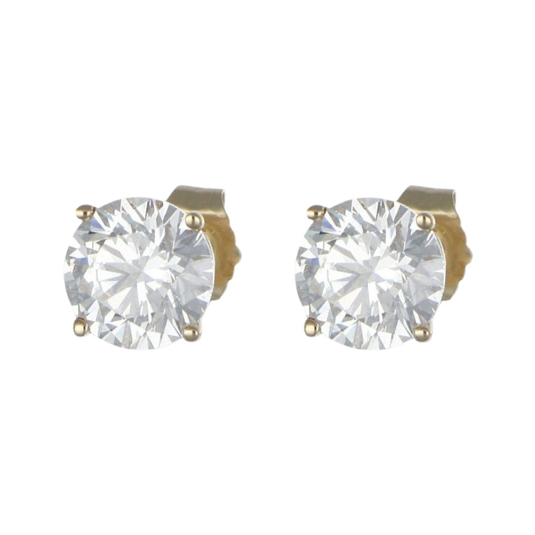 White Diamond Earrings (Lab Grown White Diamond 2.57 cts.) Not Net