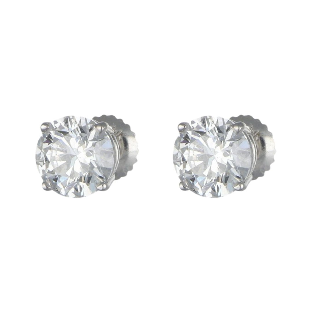White Diamond Earrings (Lab Grown White Diamond 3.04 cts.) Not Net