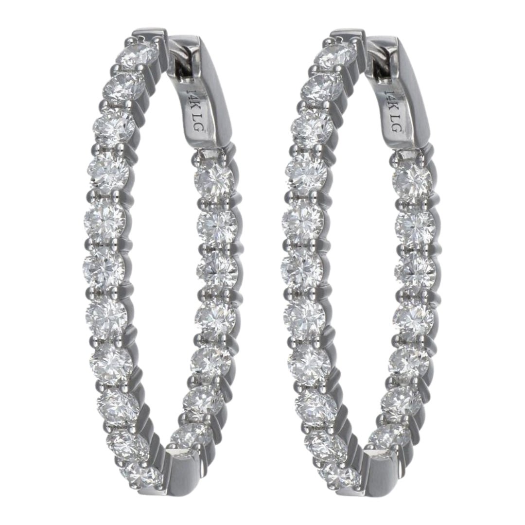 Buy White Diamond Earrings (Lab Grown White Diamond 3.81 cts.) at Kay's Fine Jewelry