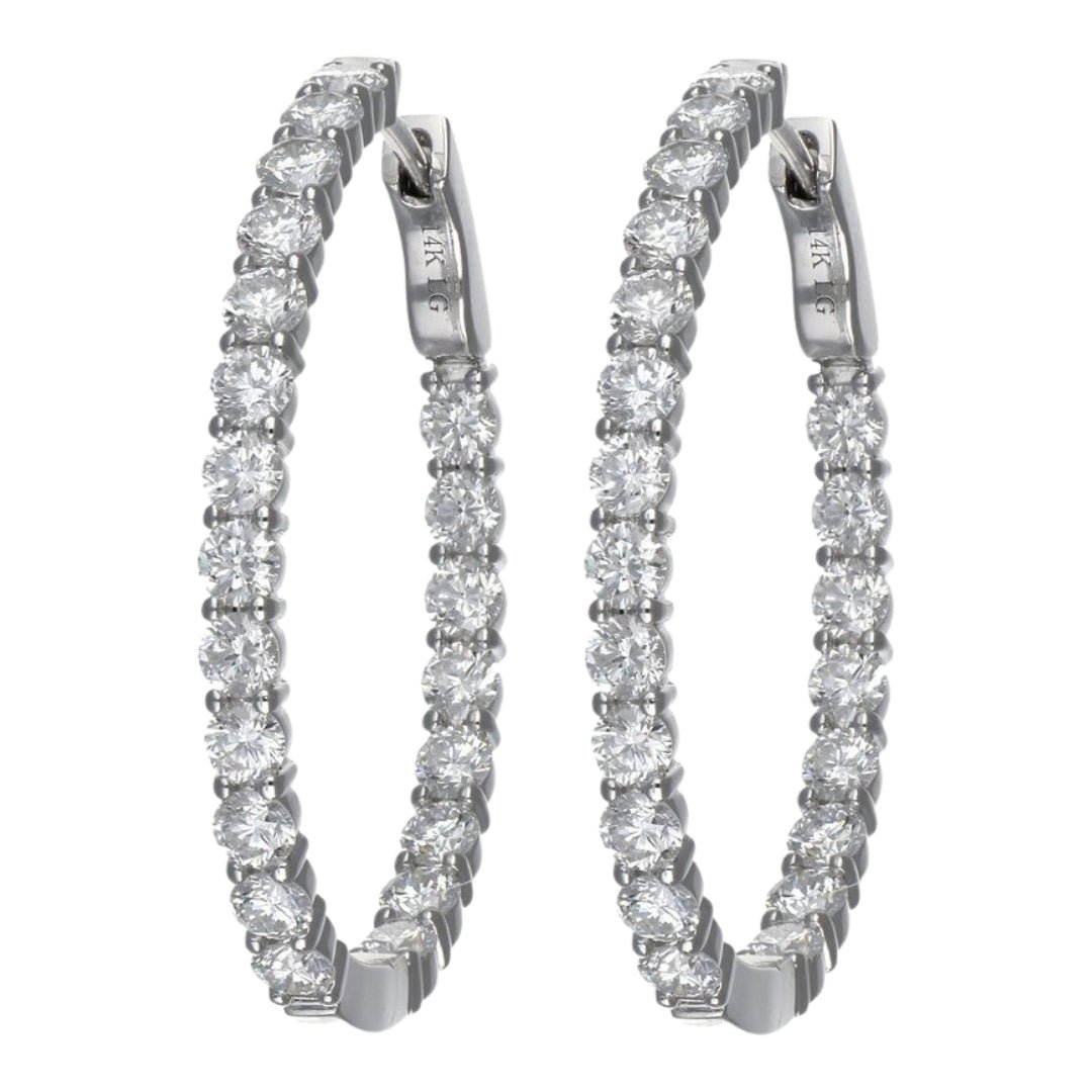 Buy White Diamond Earrings (Lab Grown White Diamond 4.62 cts.) at Kay's Fine Jewelry