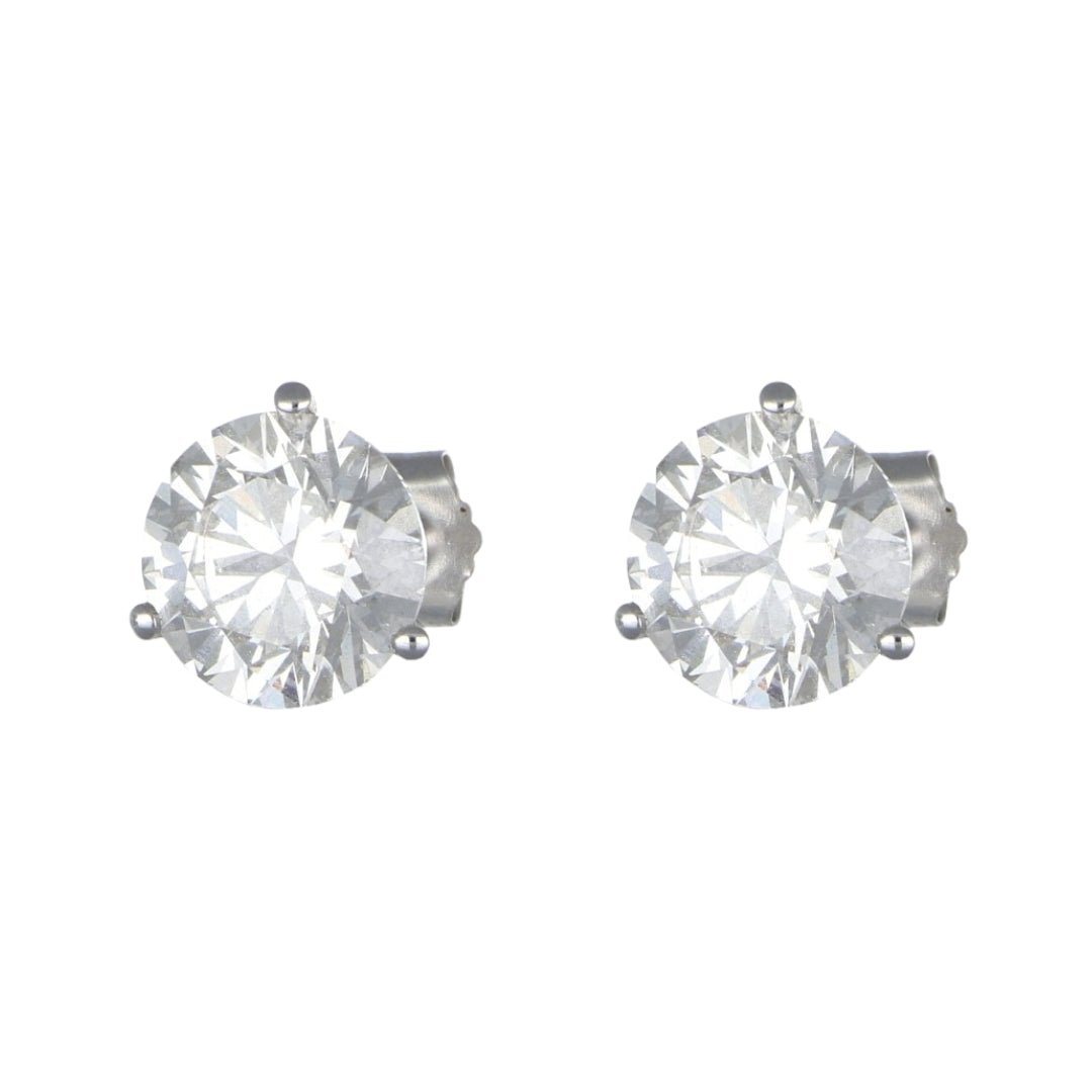 White Diamond Earrings (Lab Grown White Diamond 4.85 cts.) Not Net