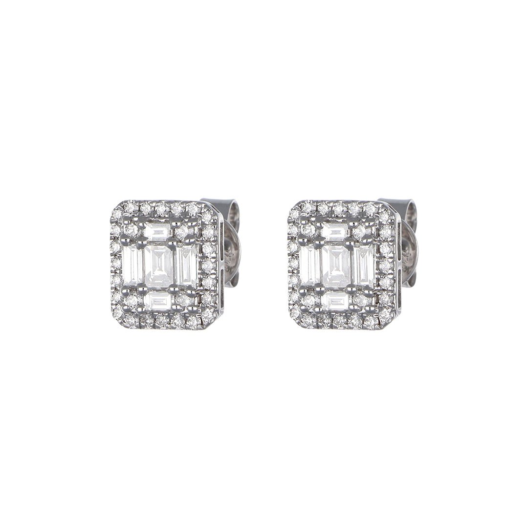 Buy White Diamond Earrings (White Diamond 0.32 cts. White Diamond 0.52 cts. ) at Kay's Fine Jewelry