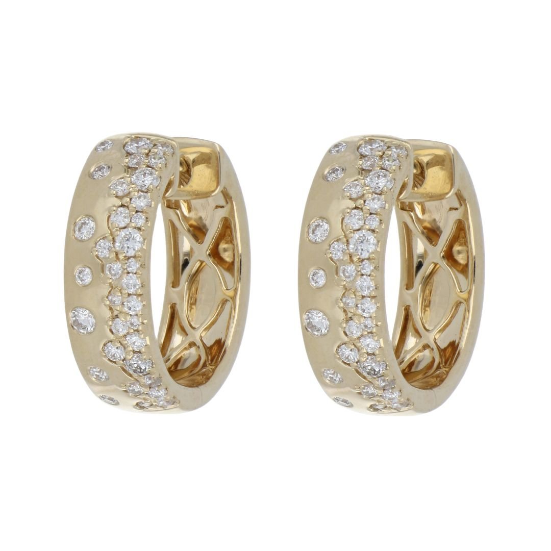 White Diamond Earrings (White Diamond 0.5 cts.) Not Net