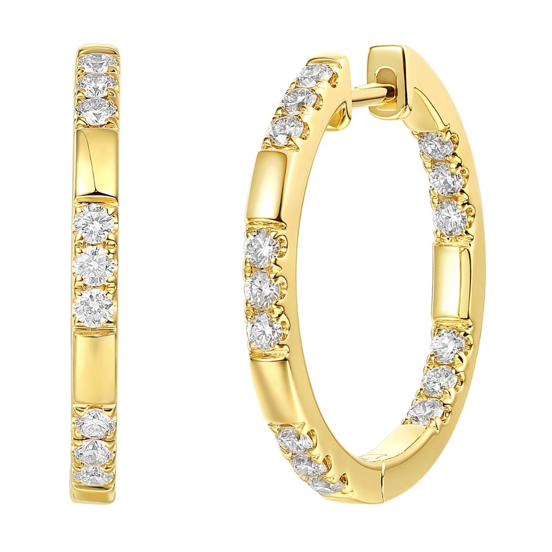 White Diamond Earrings (White Diamond 0.53 cts.) Not Net