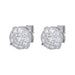 White Diamond Earrings (White Diamond 0.58 cts. White Diamond 0.64 cts.) Not Net