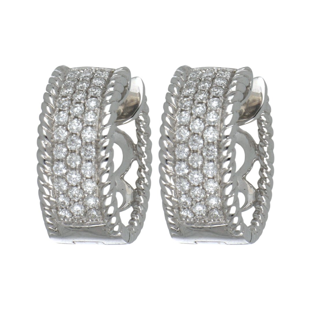 White Diamond Earrings (White Diamond 0.71 cts.) Not Net