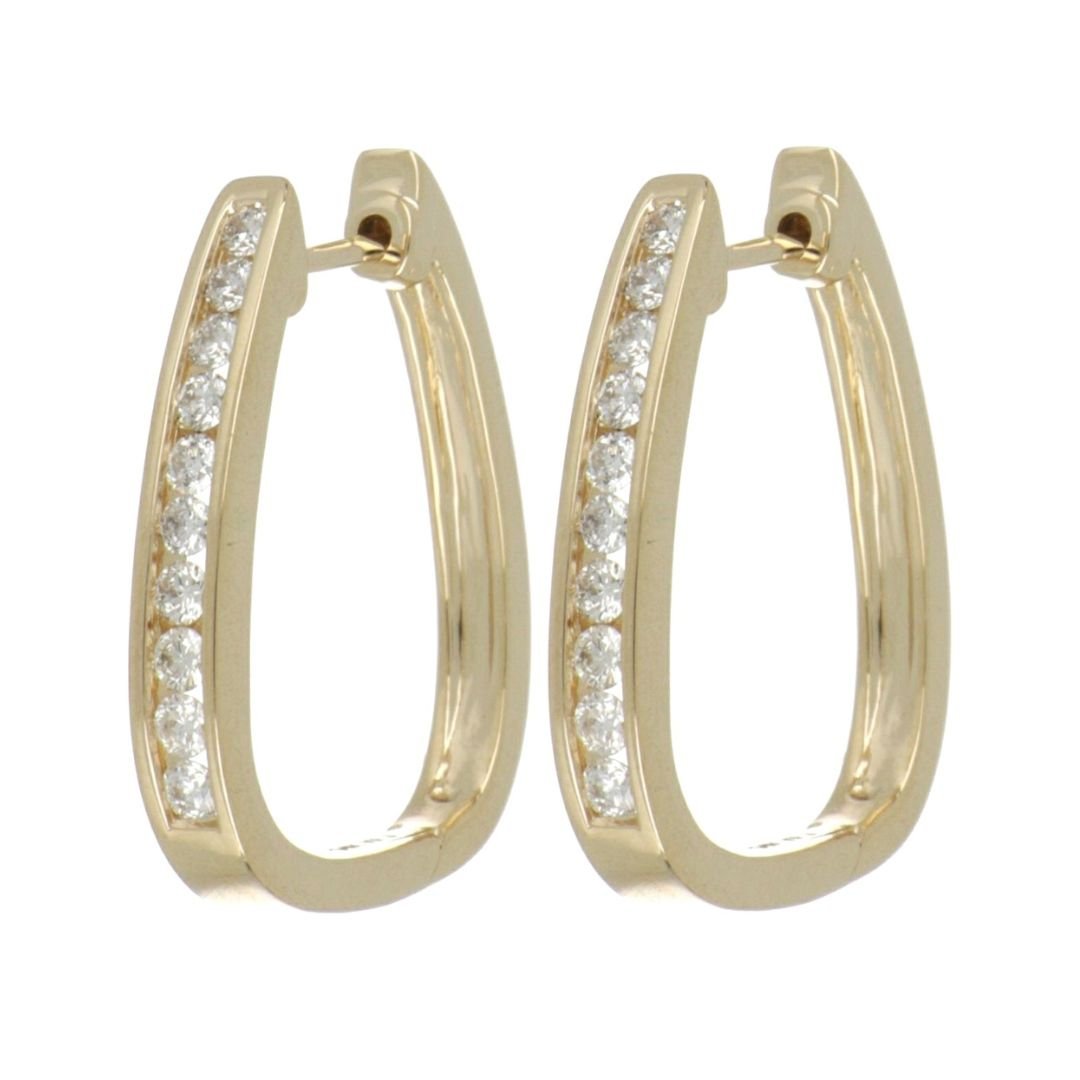 White Diamond Earrings (White Diamond 0.735 cts.) Not Net