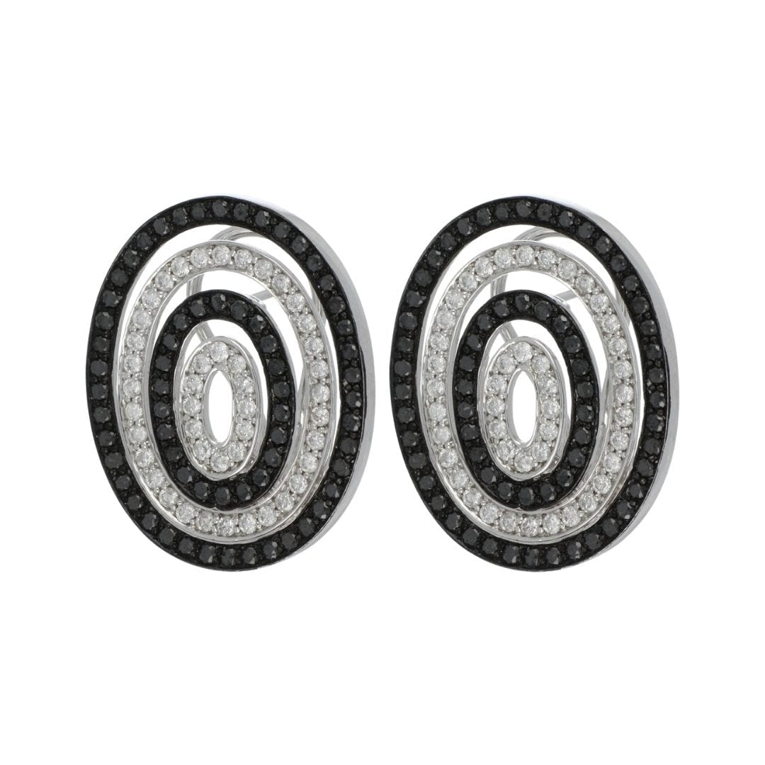 Buy White Diamond Earrings (White Diamond 0.99 cts. Black Diamond 1.59 cts.) at Kay's Fine Jewelry