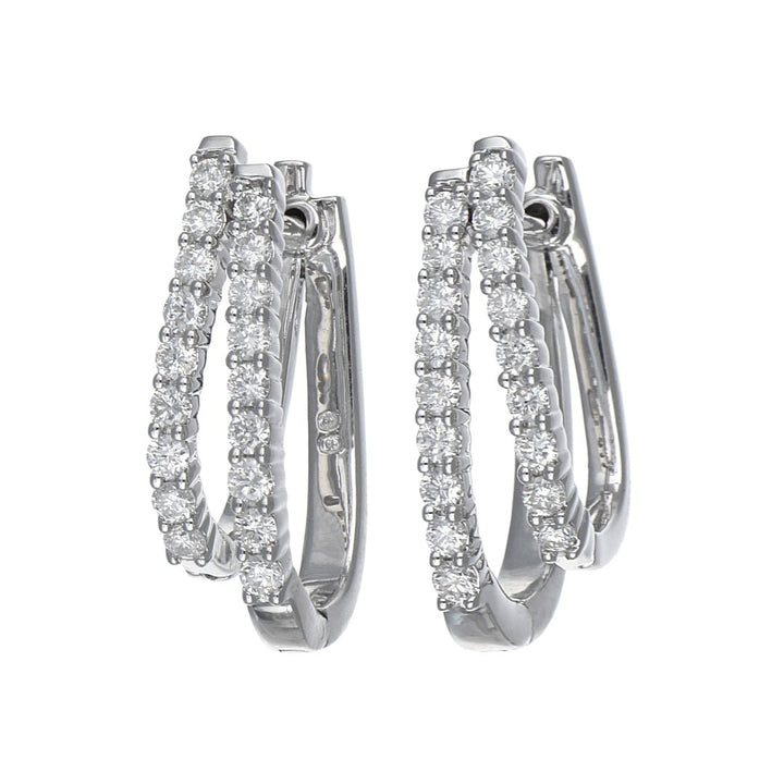Buy White Diamond Earrings (White Diamond 0.99 cts.) at Kay&