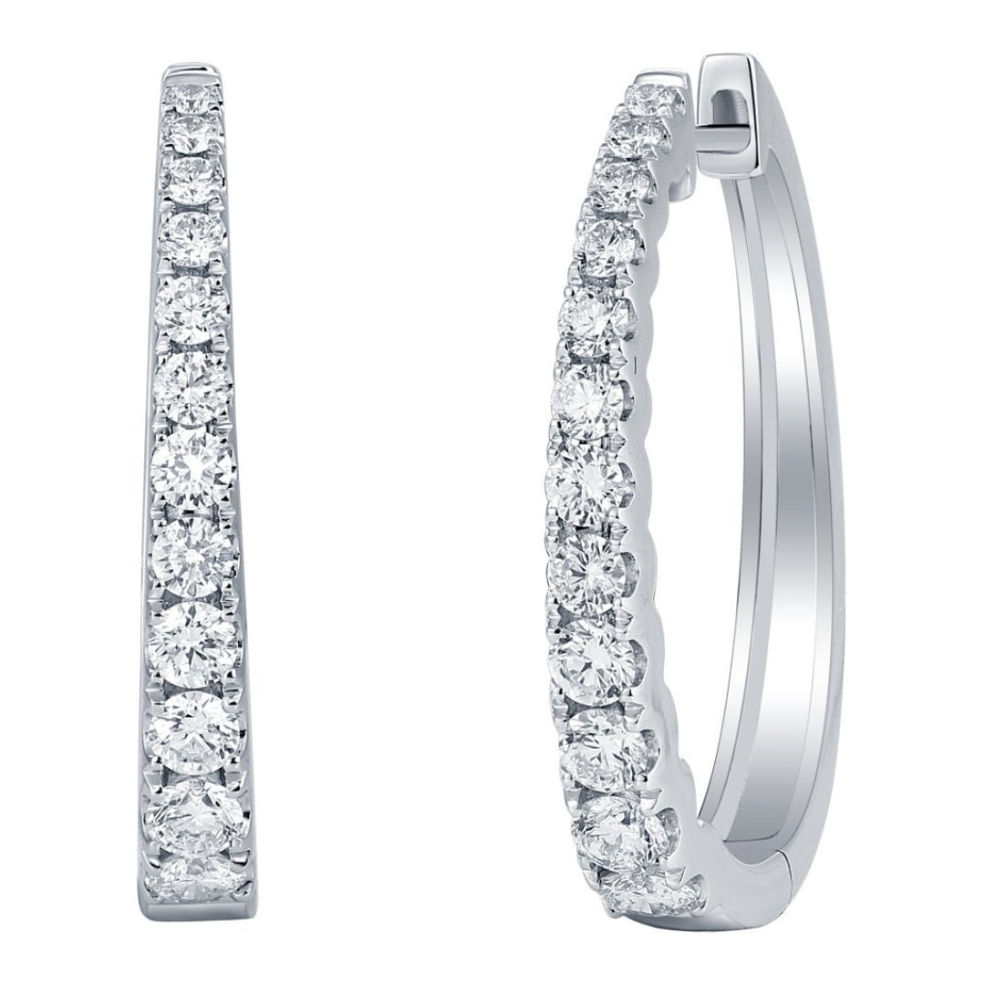 White Diamond Earrings (White Diamond 1.48 cts.) Not Net