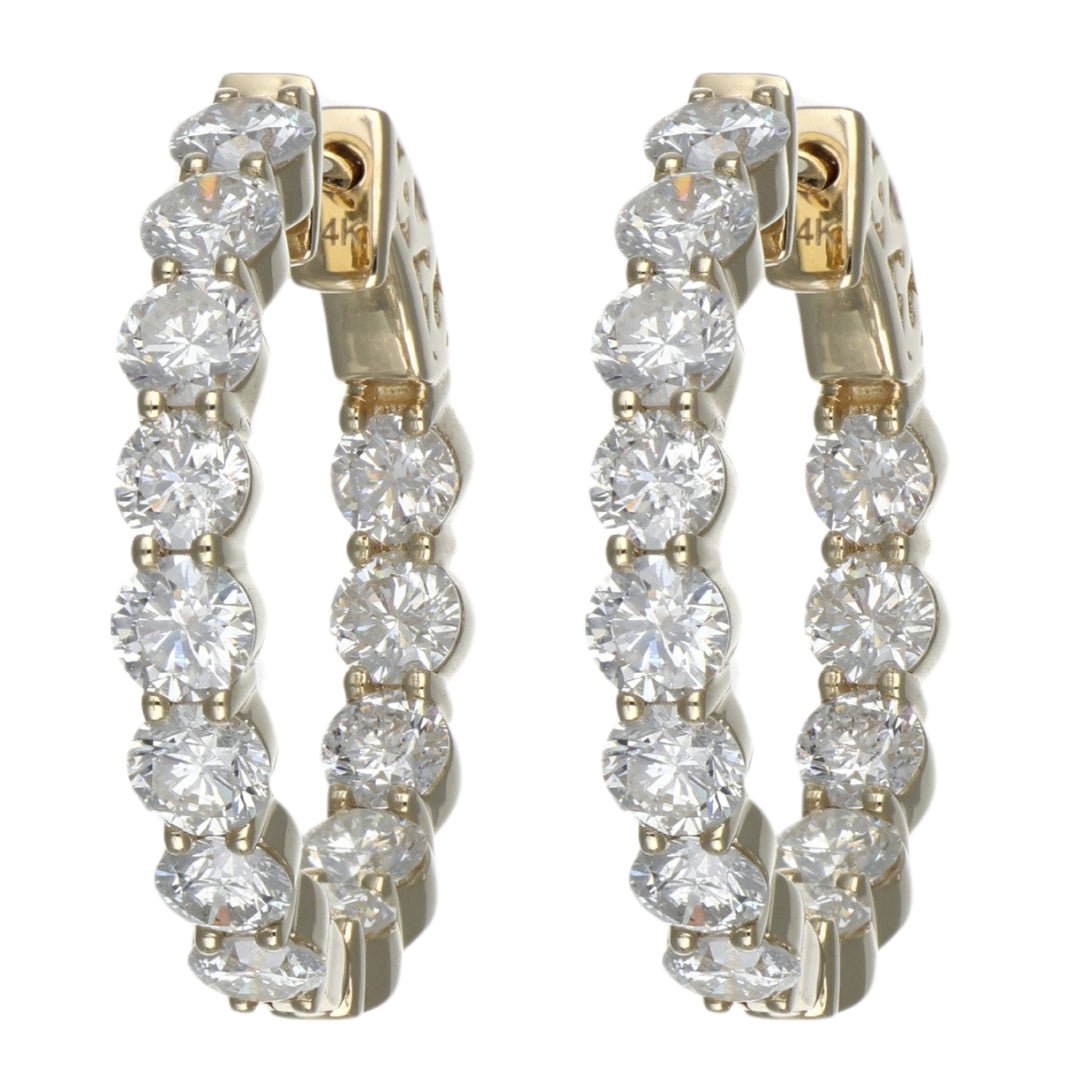 White Diamond Earrings (White Diamond 5.08 cts.) Not Net