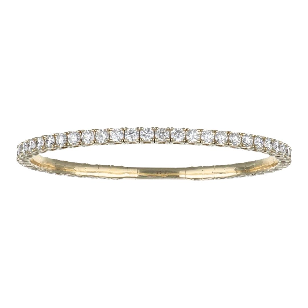 White Diamond Flexi Bangle (Lab Grown White Diamond 6.15 cts.) Not Net