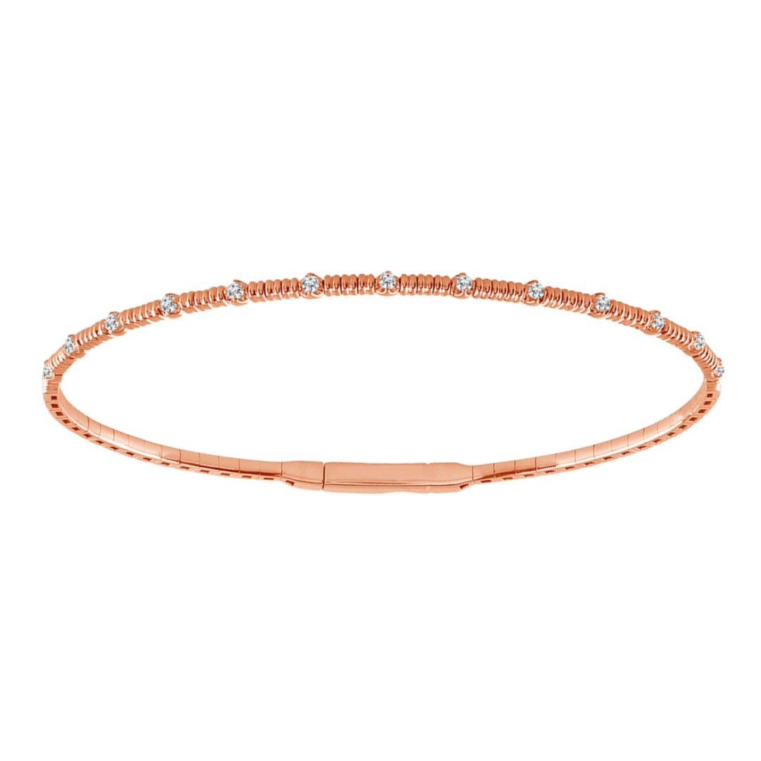 White Diamond Flexi Bangle (White Diamond 0.2 cts.) Not Net