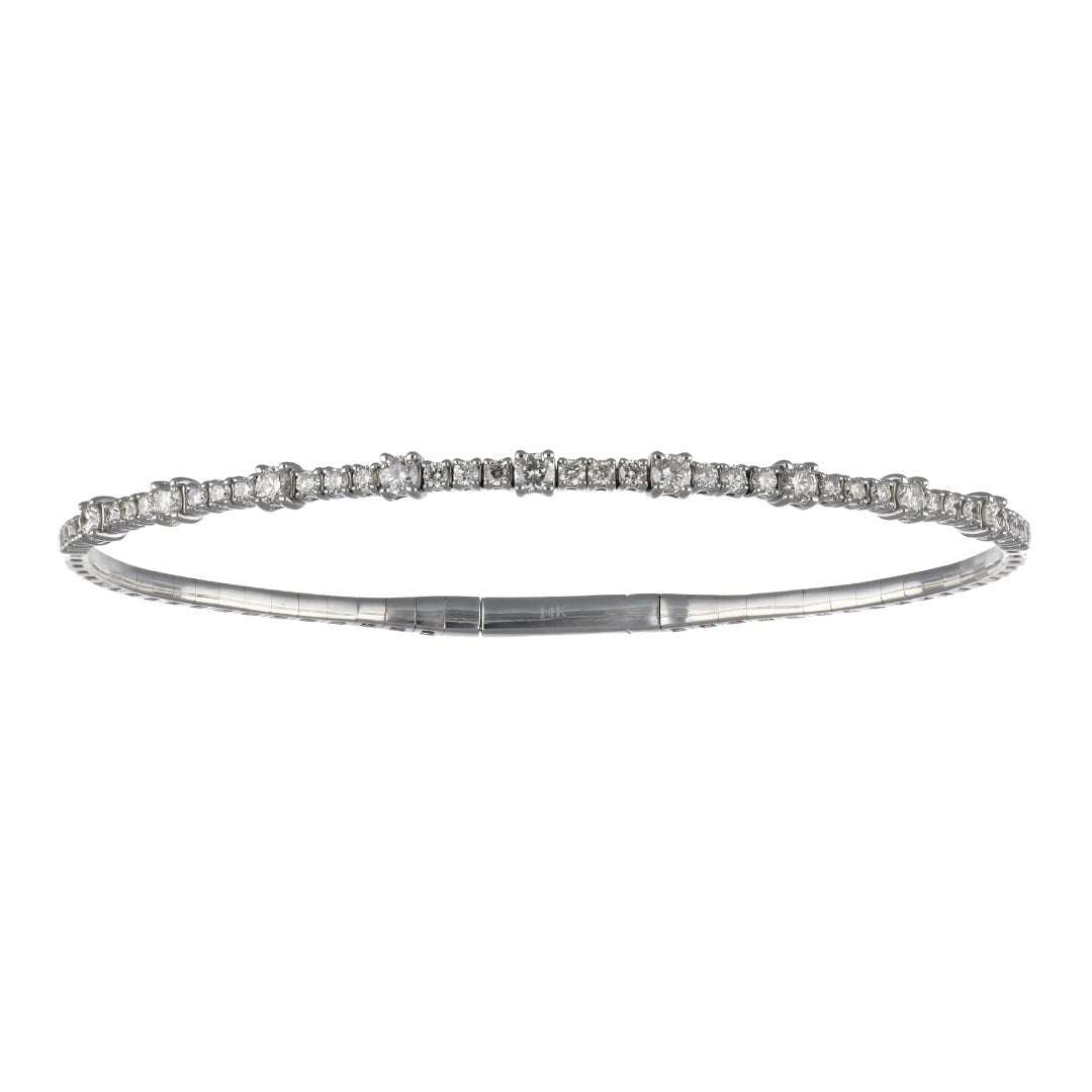 White Diamond Flexi Bangle (White Diamond 0.92 cts.) Not Net