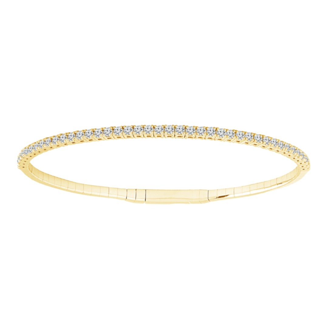 White Diamond Flexi Bangle (White Diamond 1 cts.) Not Net
