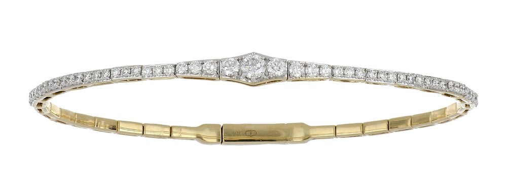 White Diamond Flexi Bangle (White Diamond 1 cts.) Not Net