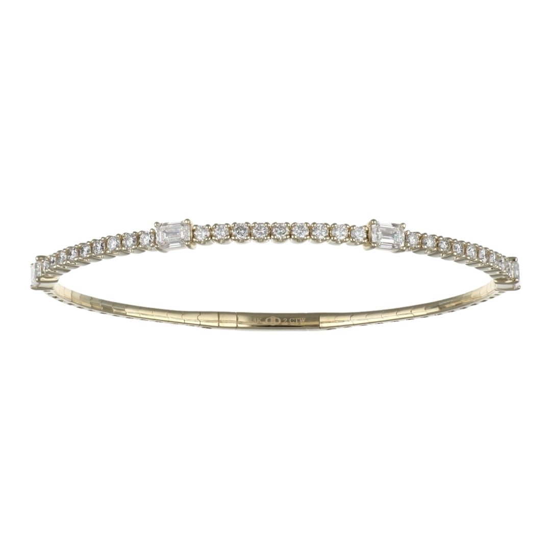 Buy White Diamond Flexi Bangle (White Diamond 1.16 cts. White Diamond 0.86 cts.) at Kay's Fine Jewelry